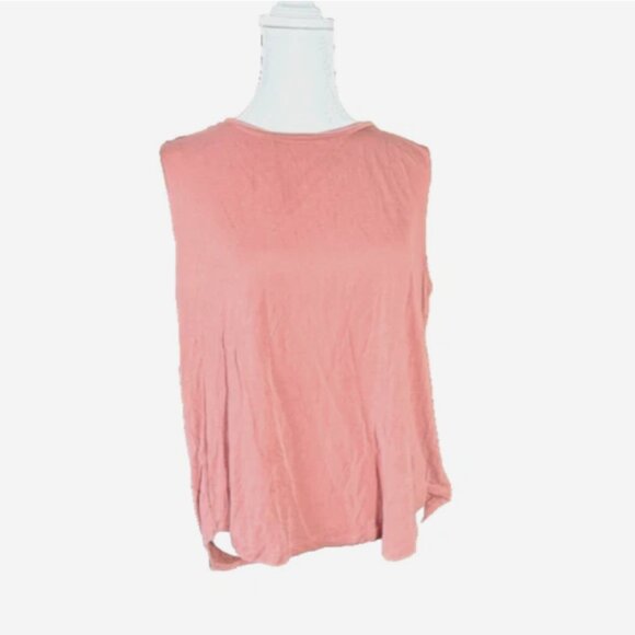 Old Navy Dark Pink Sueded Tulip-Back Tee Women’s M Short Sleeve Top - Picture 2 of 7